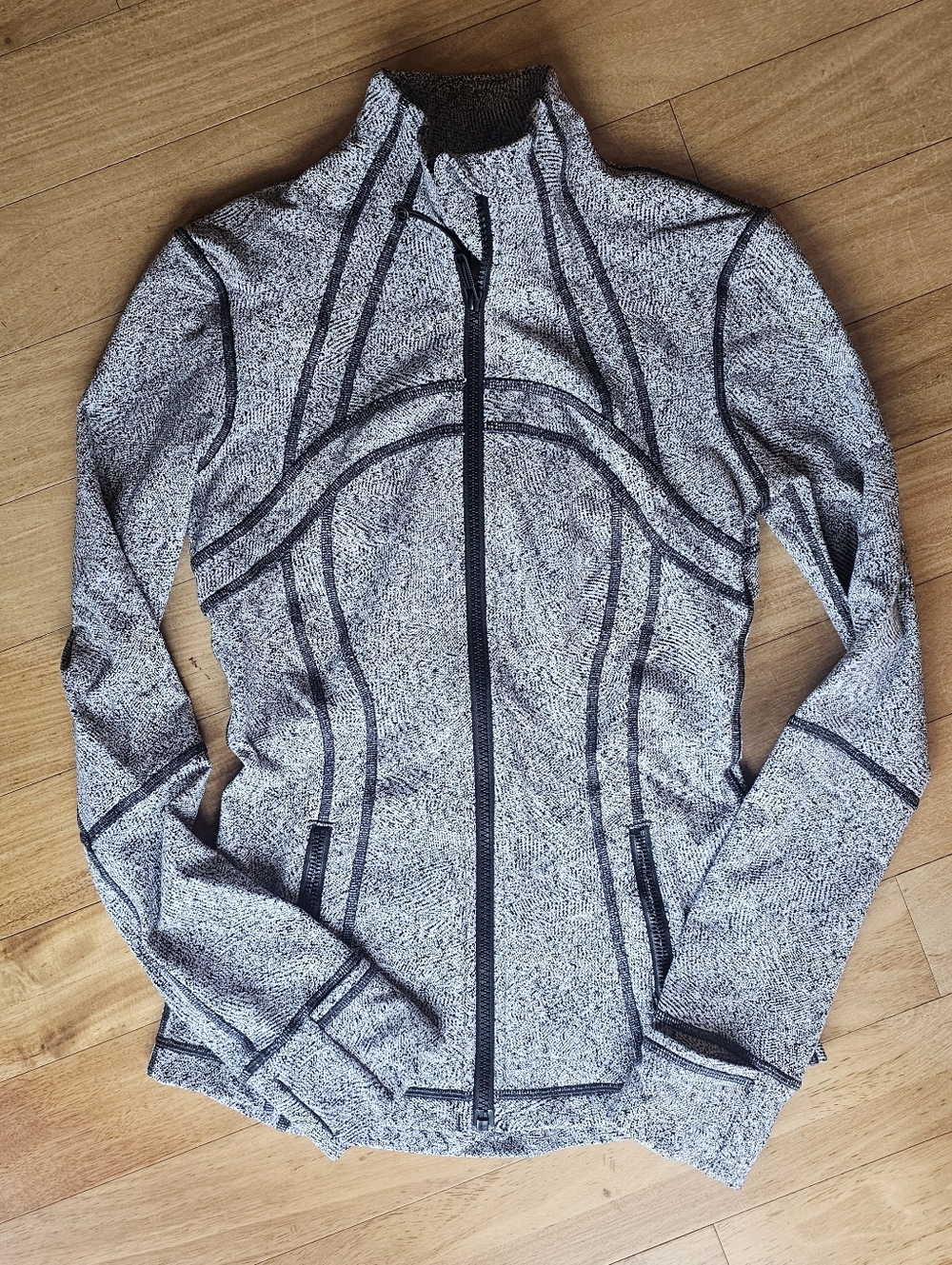 Lululemon Define Full Zip Jacket Black And White Size 4